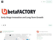 Tablet Screenshot of betafactory.com